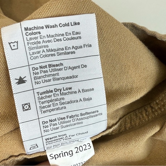 Carhartt Rugged Flex Men Shirt Short Sleeve Relaxed Fit Midweight Khaki Size XXL - Picture 11 of 14